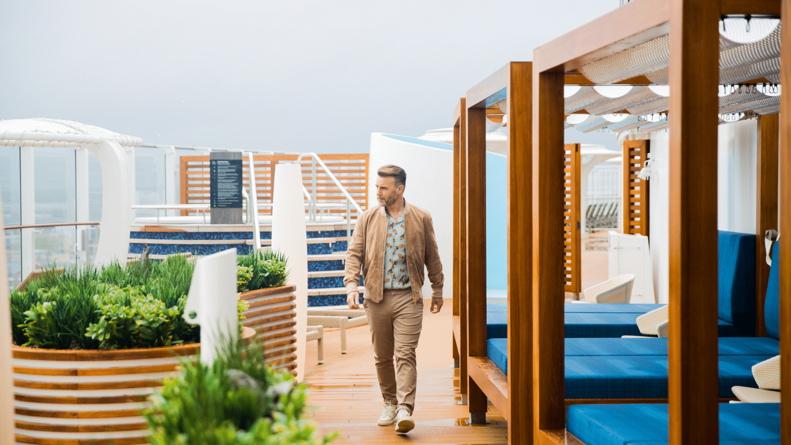 Gary Barlow on P&O Cruises Iona