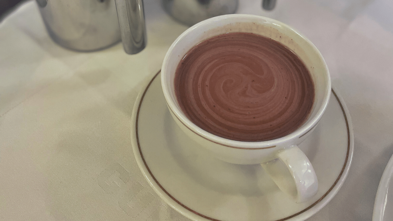 The best room service hot chocolate ever