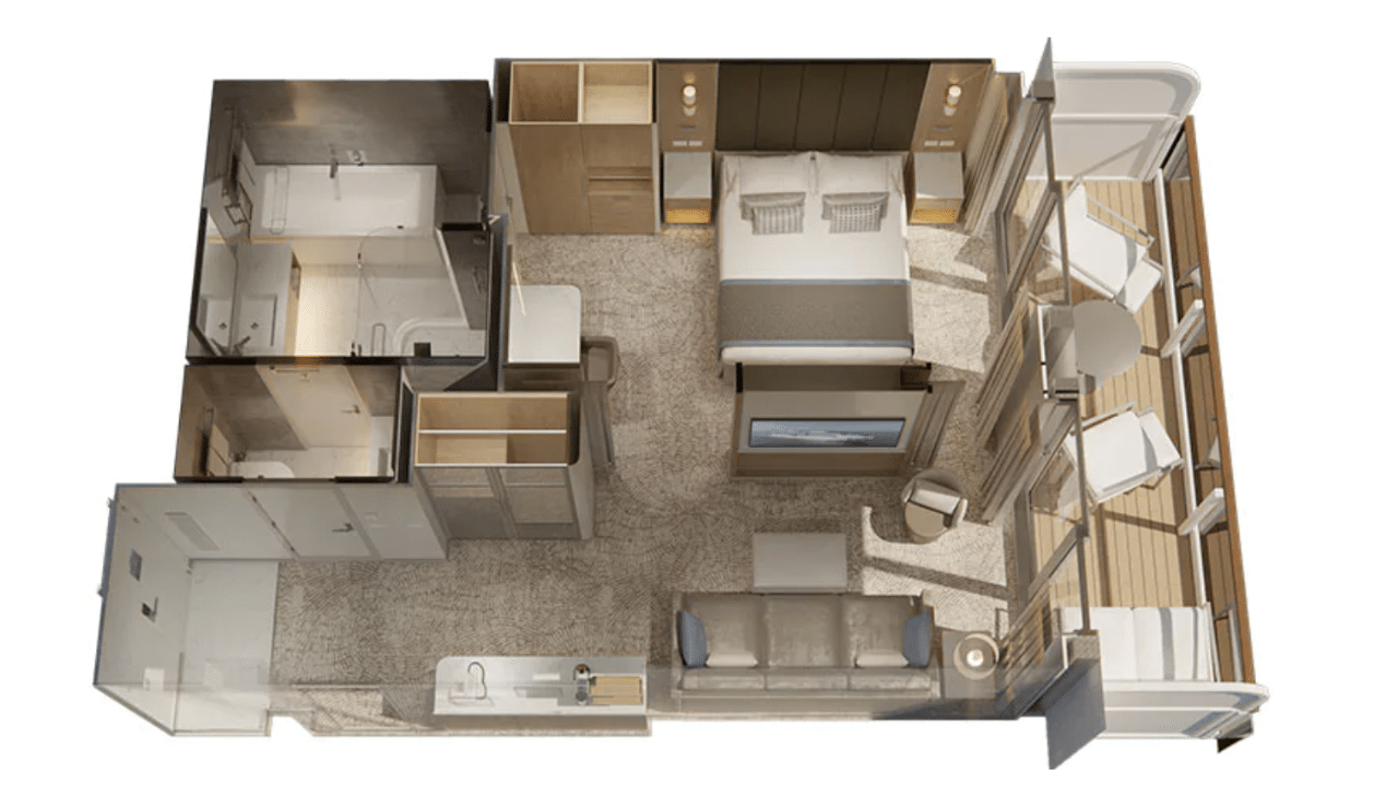 S4 Grade Signature Penthouse Suite Layout Sun Princess