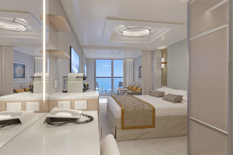 Sun Princess Signature Layout (Bed nearest Cabin Door)