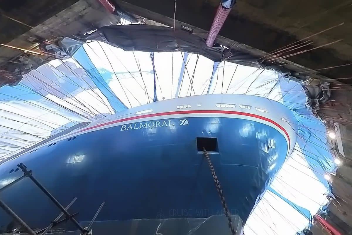 FRED OLSEN BALMORAL DRY DOCK 2024