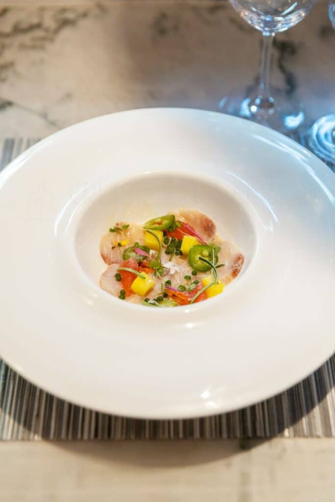 Windstar Cruises, Basil + Bamboo, Star Seeker, luxury cruise dining, Mediterranean Asian cuisine, yacht-style cruise, cruise line food, best cruise restaurants, James Beard Foundation cruise, specialty dining at sea.