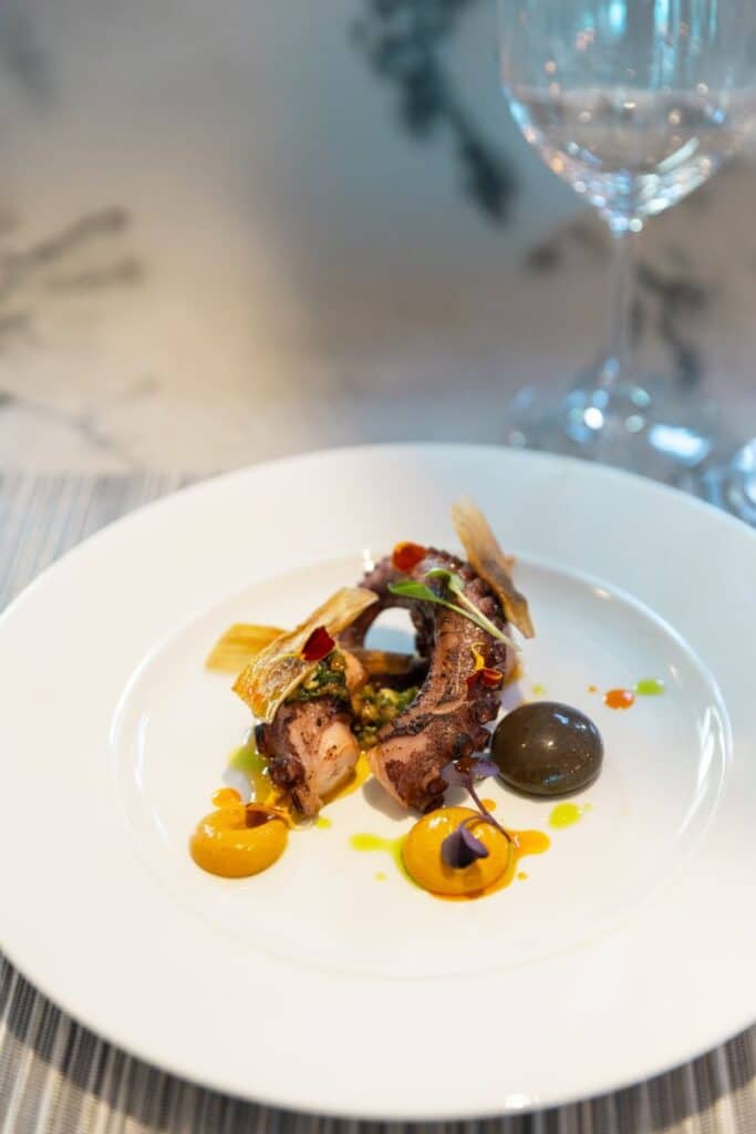 Windstar Cruises, Basil + Bamboo, Star Seeker, luxury cruise dining, Mediterranean Asian cuisine, yacht-style cruise, cruise line food, best cruise restaurants, James Beard Foundation cruise, specialty dining at sea.