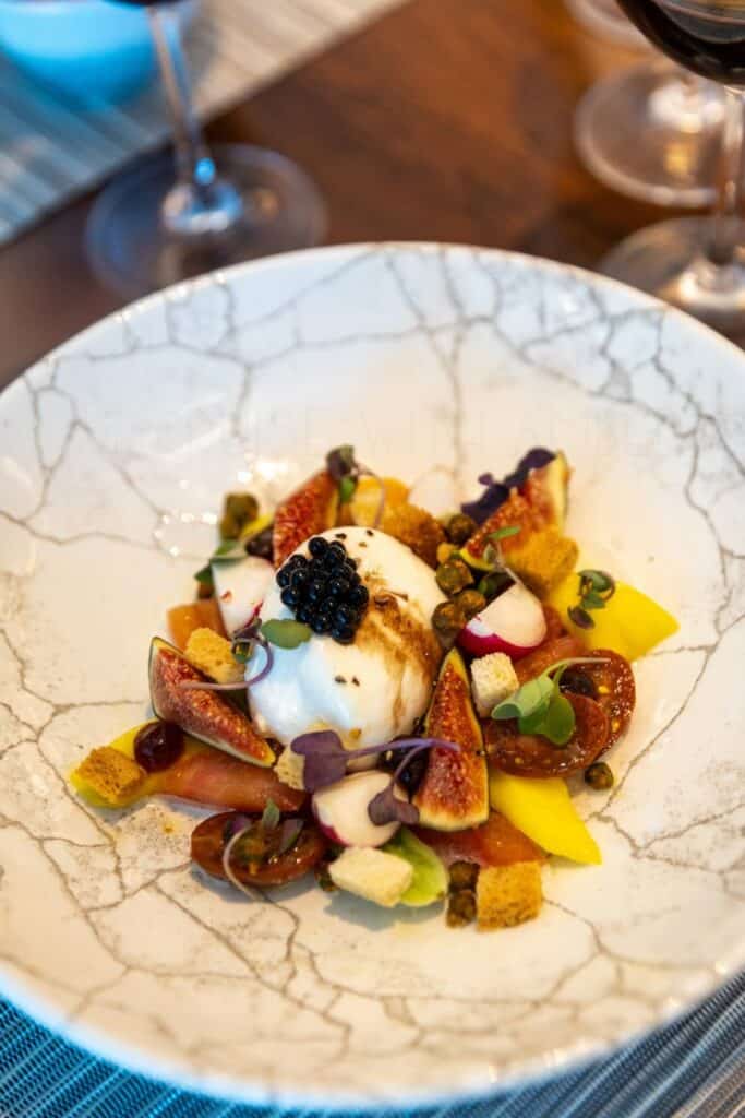 Windstar Cruises, Basil + Bamboo, Star Seeker, luxury cruise dining, Mediterranean Asian cuisine, yacht-style cruise, cruise line food, best cruise restaurants, James Beard Foundation cruise, specialty dining at sea.