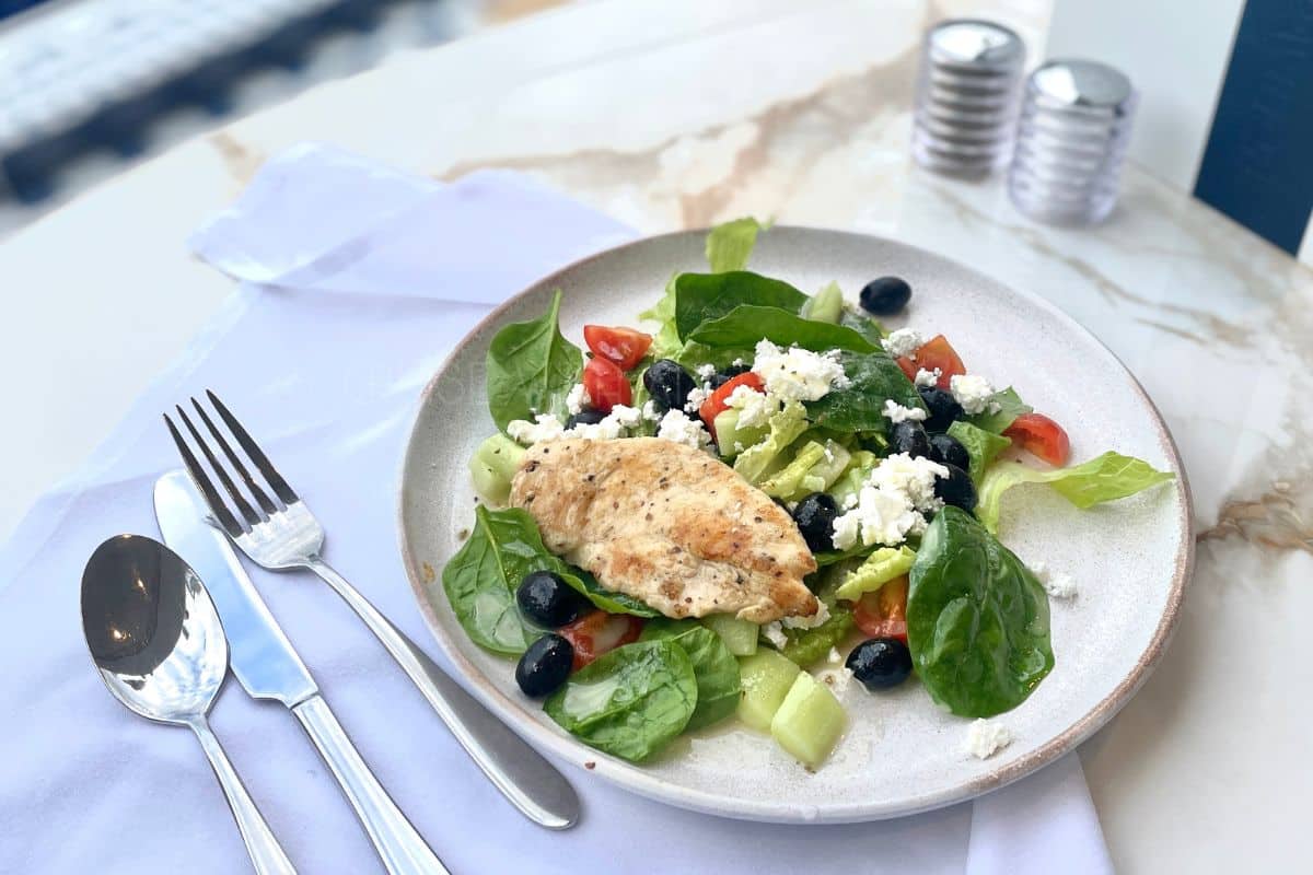 Cunard Pavilion Wellness Cafe Menus and Review
