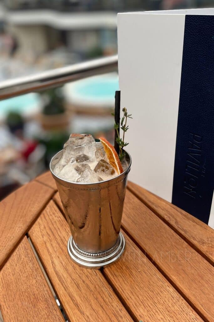 Cunard Pavilion Wellness Cafe Menus and Review