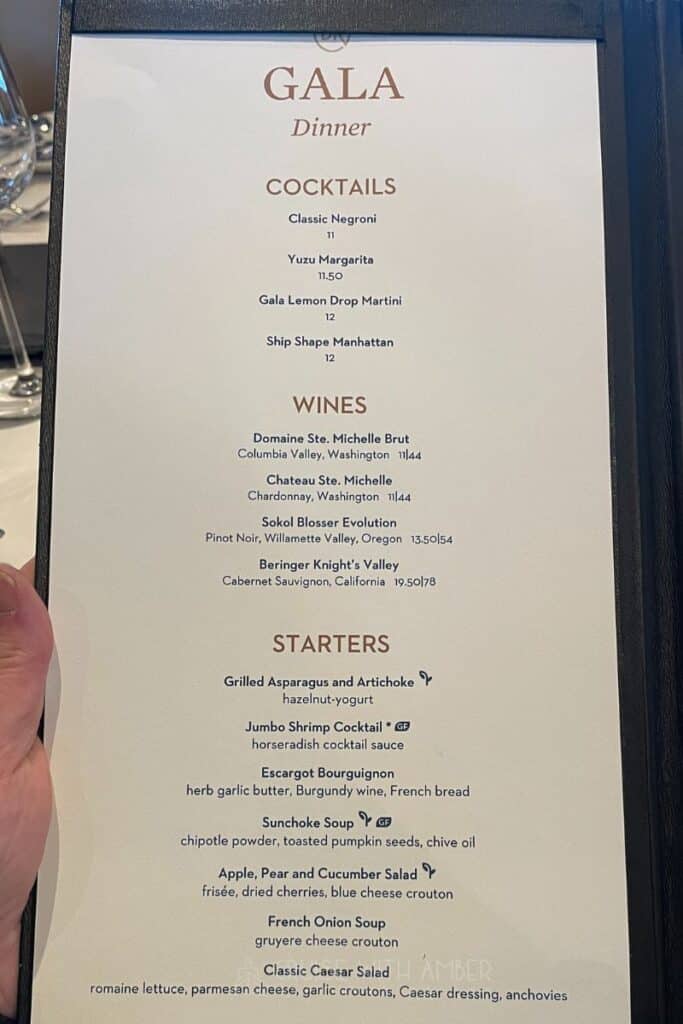 Holland America Line Oosterdam Dining Guide