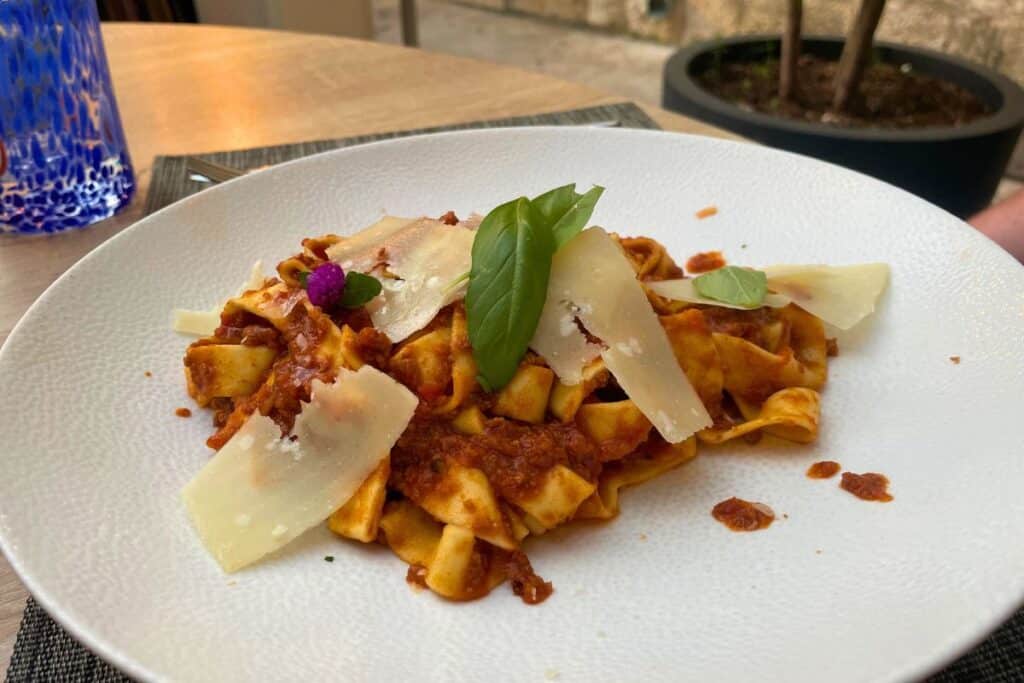 Luxury cruise to Croatia Food