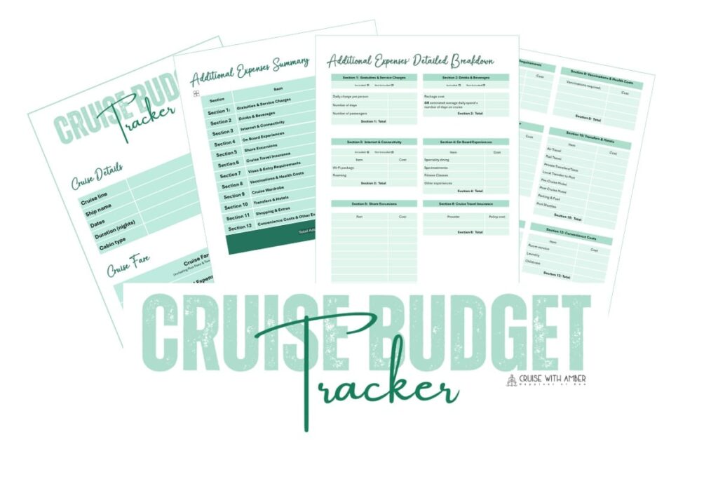 FREE CRUISE BUDGET PLANNER. Free Cruise expenses calculator, free cruise expenses tracker