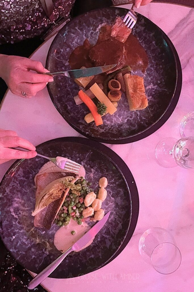 P&O Cruises Limelight Club Food