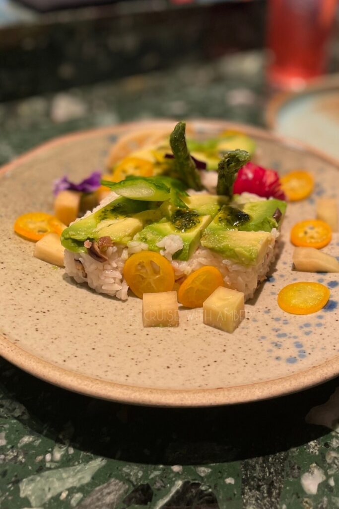 P&O Cruises Arvia Green & Co Mizuhana Vegan Restaurant Speciality Dining