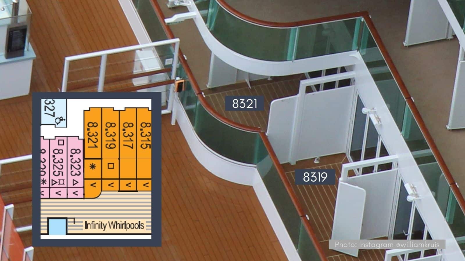 Conservatory Minin Suites with largest balconies on iona