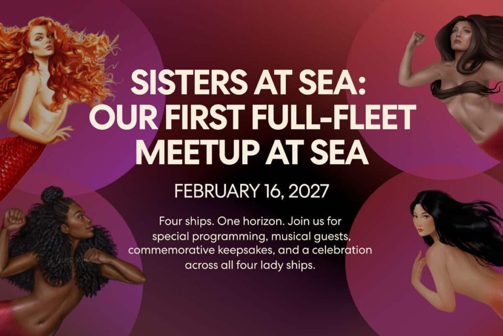 Virgin Voyages fleet event Virgin Voyages Sisters at Sea 2027